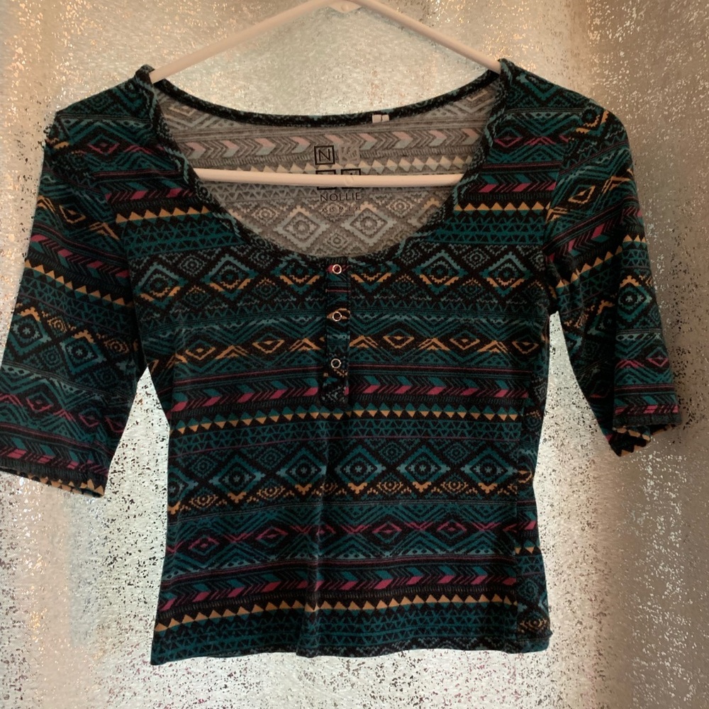 Tribal crop top